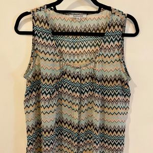 Missoni Pattern Sheer Tank
